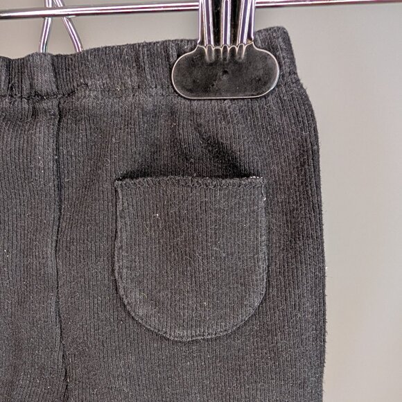 ❤️ 2 for 10 ❤️ Zara Black Ribbed Leggings with Back Pocket - Picture 3 of 4